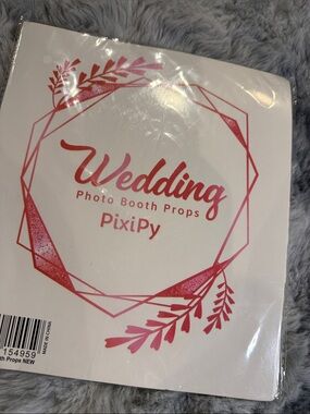 Rose Gold and Pink Wedding Photo Booth Props
